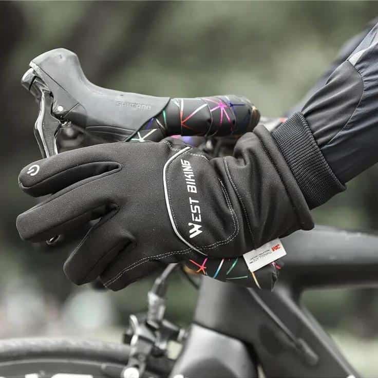 GantsChaud™ | Gants vélo hiver avec réflecteurs